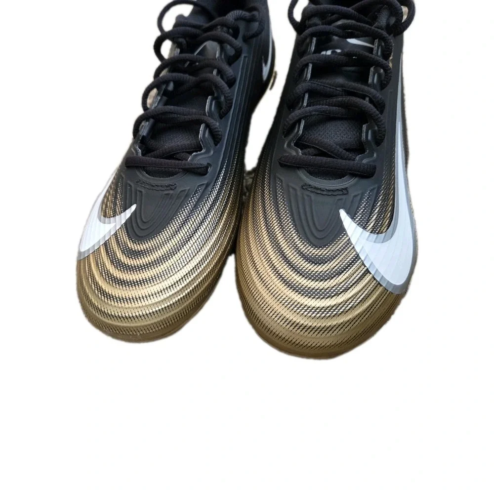 Nike‎ Vapor Speed 3 Football Shoes Cleats Black Gold FB3303-003 Men's Sz 8.5